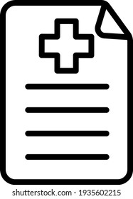Medical Sertificate outline icon for your website and other content