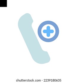 medical service logo flat style vector