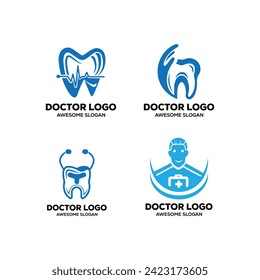  medical service logos vector set colorful medical icon symbol for element design with several variations