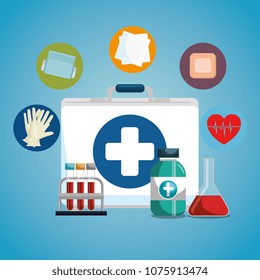 medical service set icons