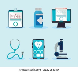 medical service and treatment icons