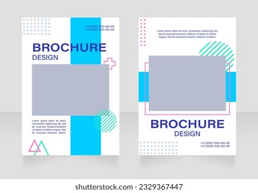 Medical services and healthcare blank brochure layout design. Vertical poster template set with empty copy space for text. Premade corporate reports collection. Editable flyer paper pages