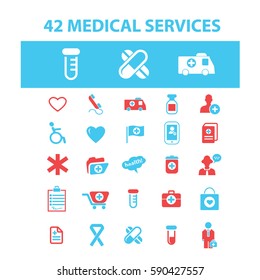 medical services icons