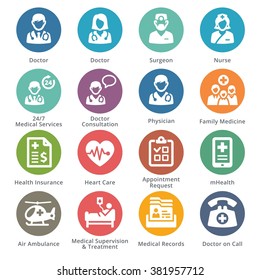 Medical Services Icons Set 1 - Sympa Series | Dots