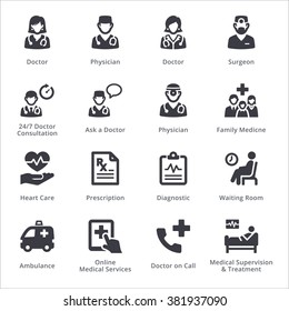 Medical Services Icons Set 3 - Sympa Series | Black