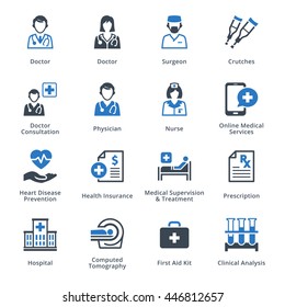 Medical Services Icons Set 4 - Blue Series