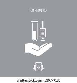 Medical services - Vector flat icon