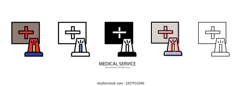 Vektorsymbol des medizinischen Dienstes