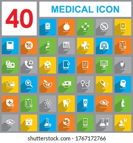 medical set icon, Medical icon vector