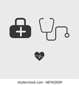 medical set icon, vector design