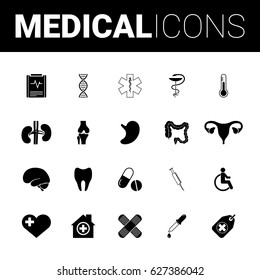 Medical set icons
