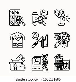 Medical Set of Line vector icons
