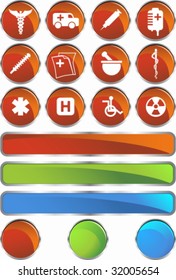 conjunto médico rojo