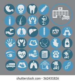 Medical set vector icon