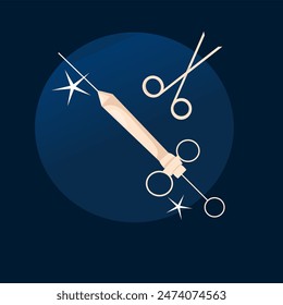 Ilustración vectorial médica. Perfecto para el tema médico, hospital, médico