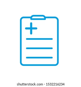 Medical sheet icon vector design template