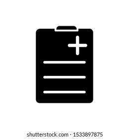 Medical sheet icon vector design template