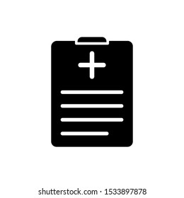 Medical sheet icon vector design template