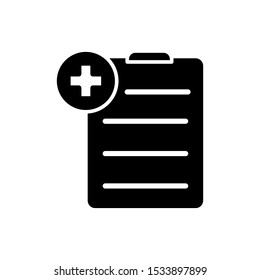 Medical sheet icon vector design template