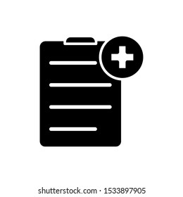 Medical sheet icon vector design template