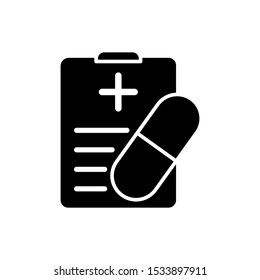 Medical sheet icon vector design template