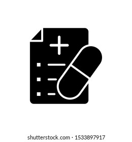 Medical sheet icon vector design template