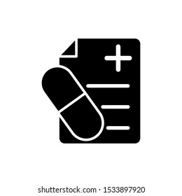 Medical sheet icon vector design template