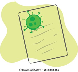 Medical sheet regarding the covid-19 or corona virus