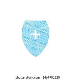 Medical shield icon. Healthcare sign