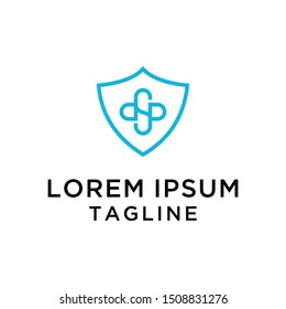 Medical with Shield Logo Design Template