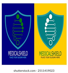 MEDICAL SHIELD PLACE YOUR SLOGAN HERE VEKTOR