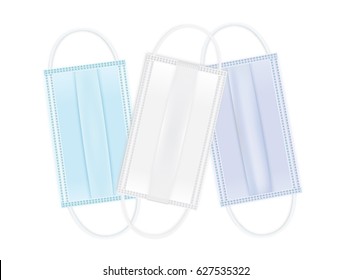 Medical shielding bandage multi color isolated on white.