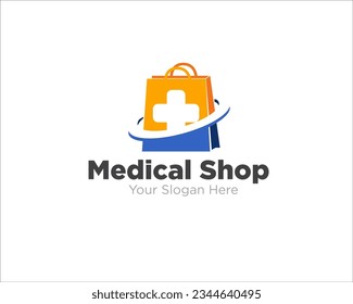 diseños de logotipo en línea de la tienda médica sencillos para el servicio de salud 