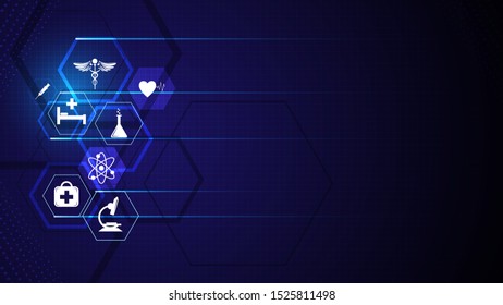 medical sicence innovation design concept background eps 10 vector