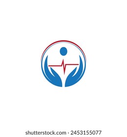 medical sign, health, health logo, healthcare logo, ecg, wellness logo, hospital care logo	
