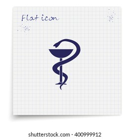 Medical sign icon.