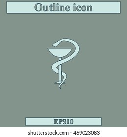 Medical sign icon.