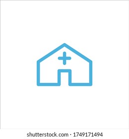 Symbol für medizinische Zeichen flache Vektorgrafik Design trendige Illustrationssymbole