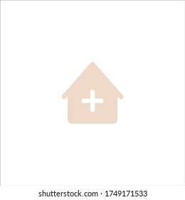 icono de signo médico logotipo de vector plano diseño de ilustración de moda símbolo de señalización gráfico simple