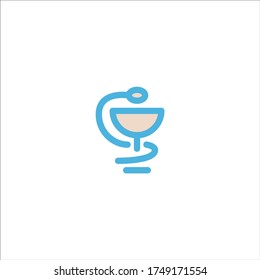 icono de signo médico logotipo de vector plano diseño de ilustración de moda símbolo de señalización gráfico simple