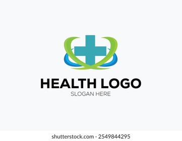 Medizinisches Logo, einzigartiges Gesundheitslogo, medizinisches Logo, medizinisches Logo, Vektorvorlage