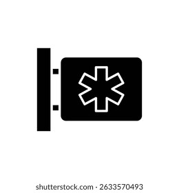 Medical Sign on Wall for Health and Safety Alerts