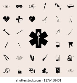 medical sign with a snake icon. Medicine icons universal set for web and mobile