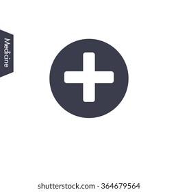 Medical sign. Medical vector icon. Flat design style.