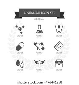 Medical  Simple icon set