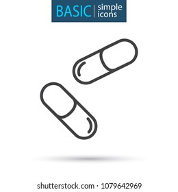 medical simple line icon
