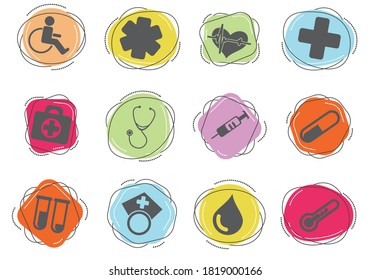 Medical simply symbol for web icons and user interface