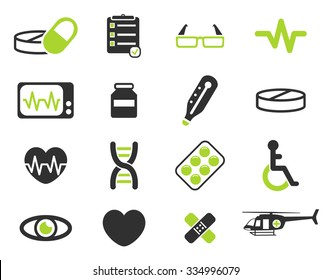 Medical simply vector icon set
