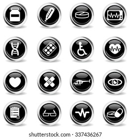 Medical simply vector icon set