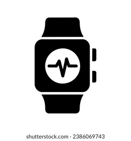 medical smartwatch icon vector isolated